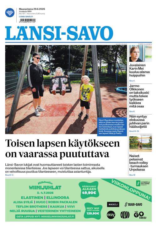 Länsi-Savo 29.6.2026