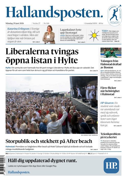Hallandsposten 29.6.2026