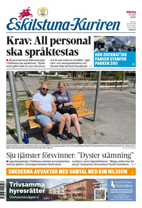 Eskilstuna-Kuriren 29.6.2026