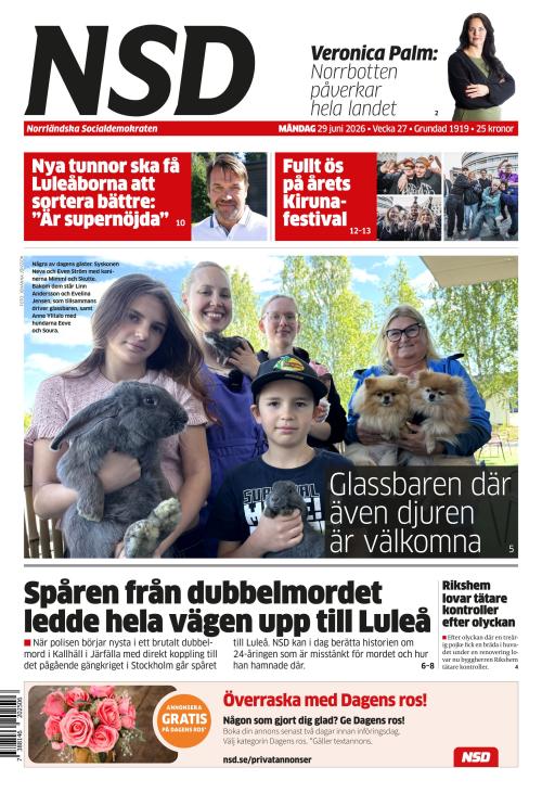 Norrländska Socialdemokraten 29.6.2026