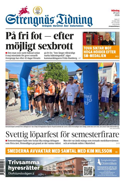 Strengnäs Tidning 29.6.2026