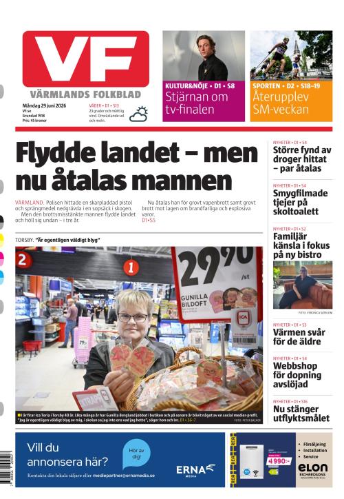 Värmlands Folkblad 29.6.2026