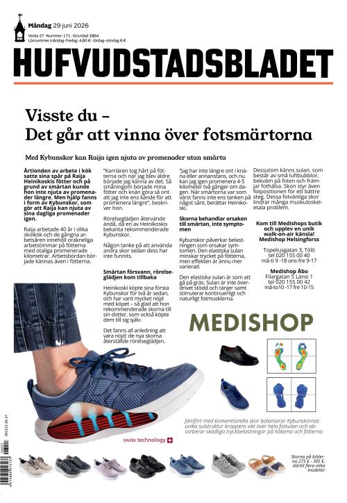 Hufvudstadsbladet 29.6.2026