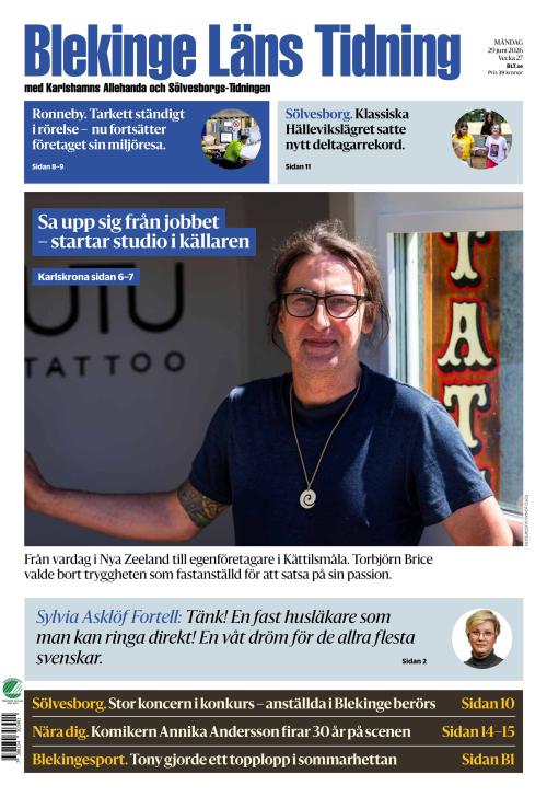 Blekinge Läns Tidning 29.6.2026