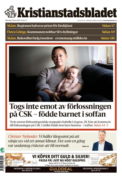 Kristianstadsbladet 29.6.2026