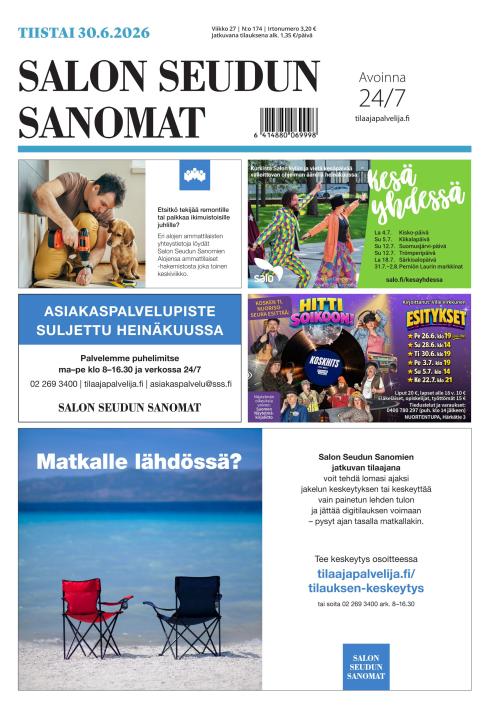 Salon Seudun Sanomat 30.6.2026
