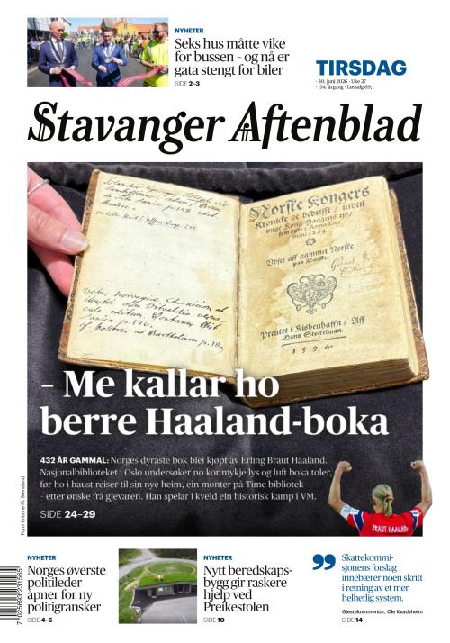 Stavanger Aftenblad 30.6.2026