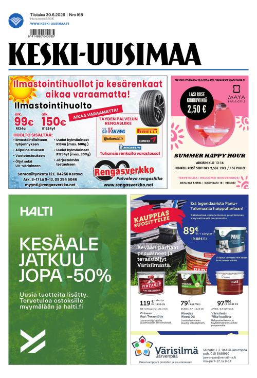 Keski-Uusimaa 30.6.2026