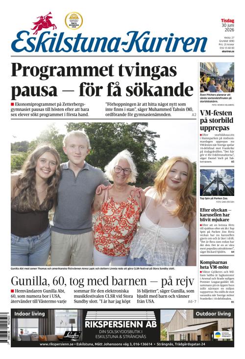 Eskilstuna-Kuriren 30.6.2026