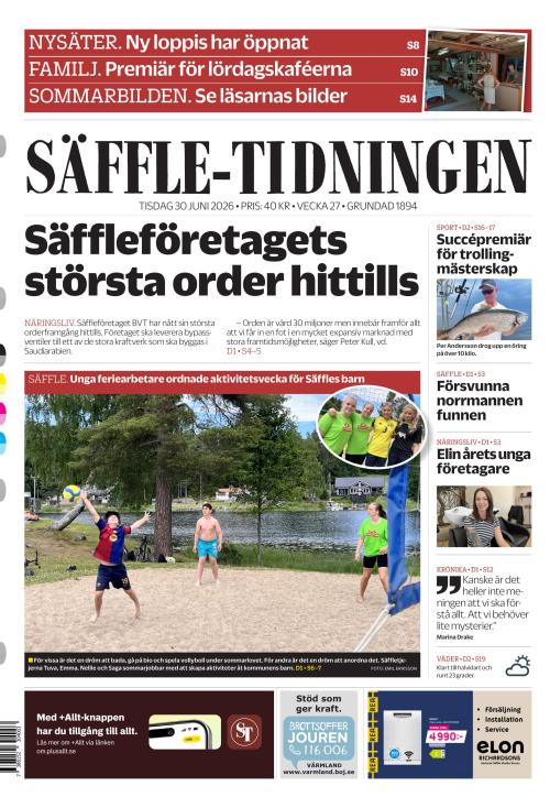 Säffle-Tidningen 30.6.2026