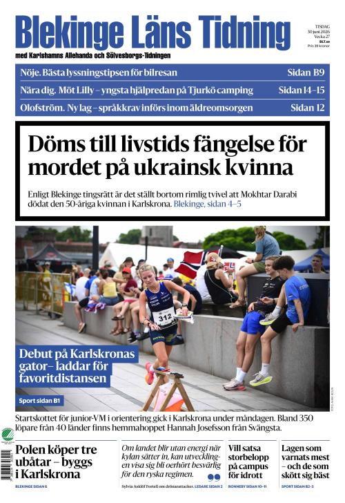 Blekinge Läns Tidning 30.6.2026