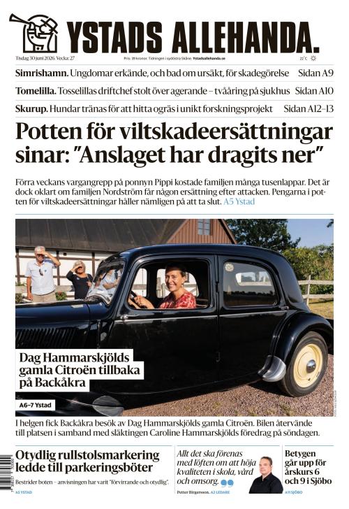 Ystads Allehanda 30.6.2026