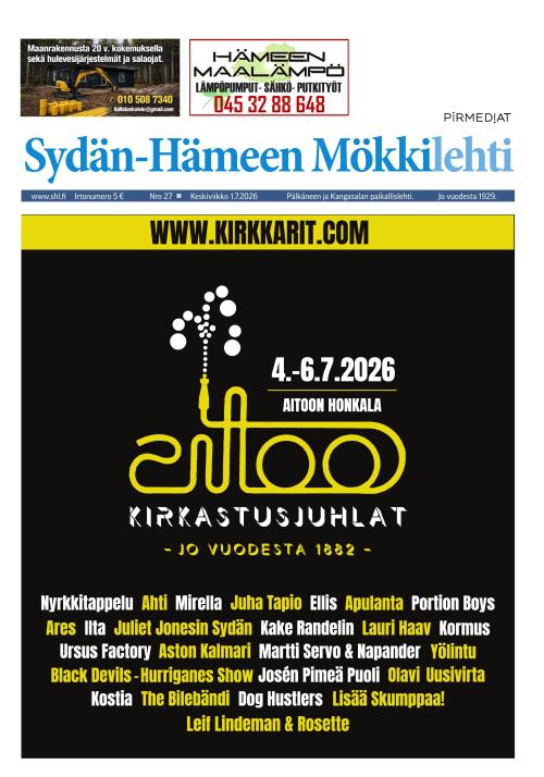 Sydän-Hämeen Lehti 1.7.2026