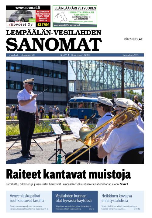 Lempäälän-Vesilahden Sanomat 1.7.2026