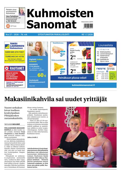 Kuhmoisten Sanomat 27/2026