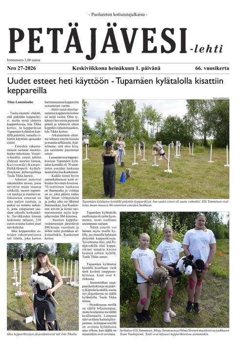 Petäjävesi 1.7.2026