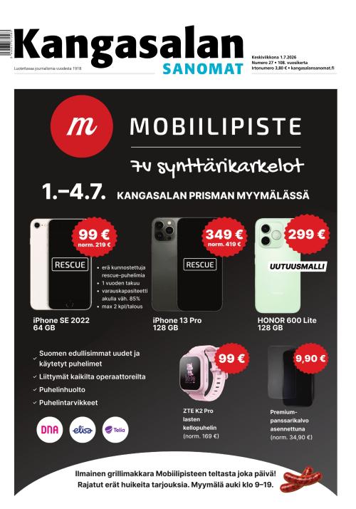 Kangasalan Sanomat 1.7.2026