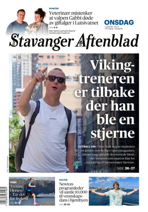 Stavanger Aftenblad 1.7.2026