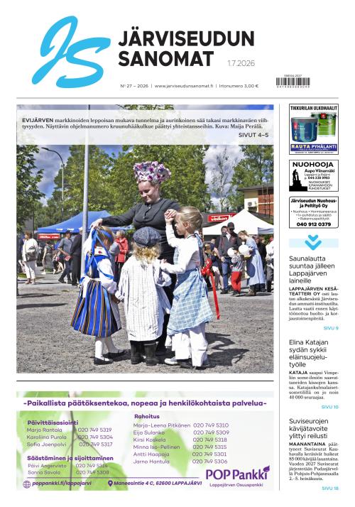 Järviseudun Sanomat 1.7.2026