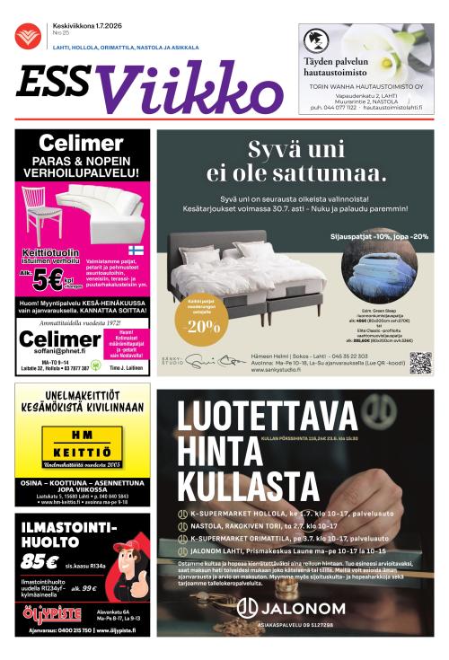 ESS Viikko 1.7.2026