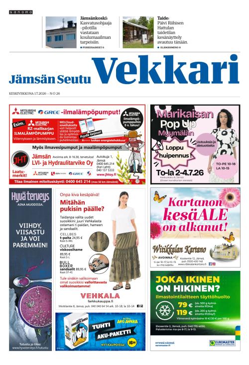 Jämsän Seutu ja Vekkari 1.7.2026