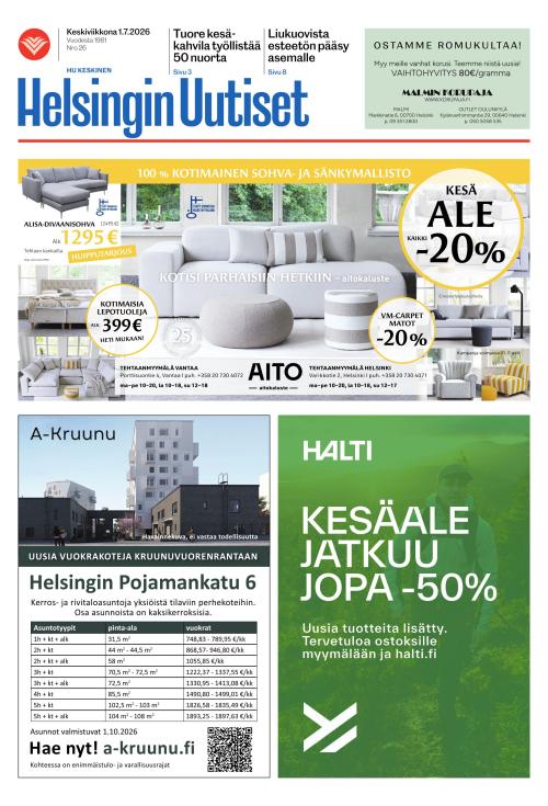 Helsingin Uutiset (Keskinen) 1.7.2026