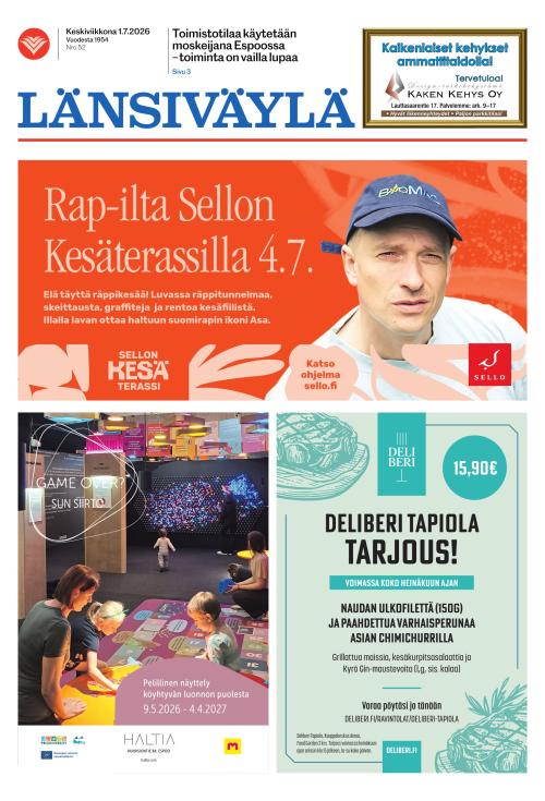 Länsiväylä 1.7.2026