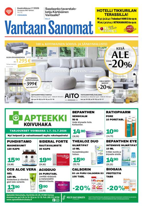 Vantaan Sanomat (Itä) 1.7.2026