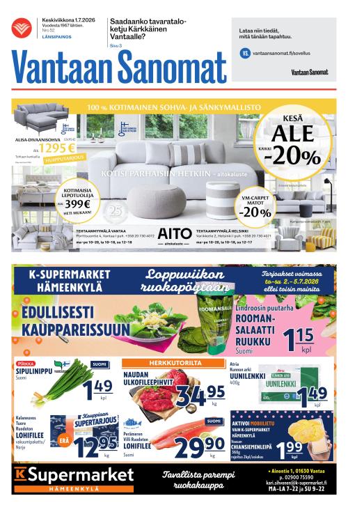 Vantaan Sanomat (Länsi) 1.7.2026