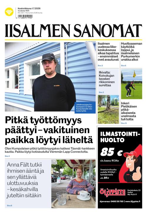 Iisalmen Sanomat 1.7.2026