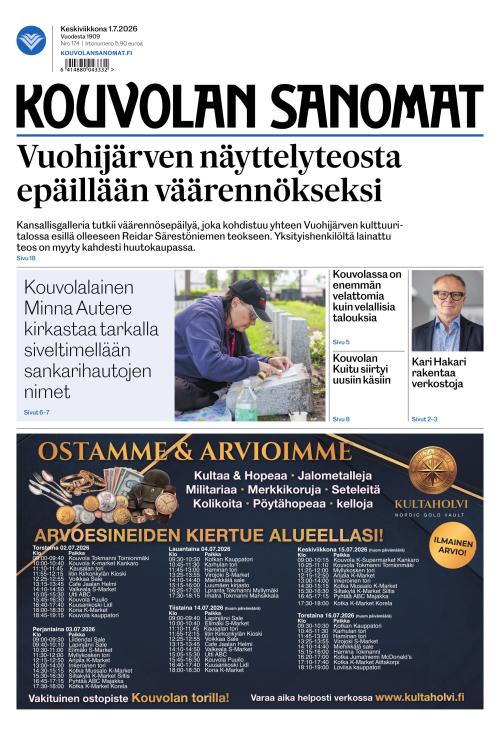 Kouvolan Sanomat 1.7.2026