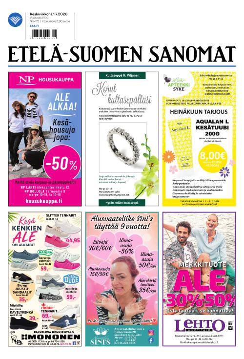 Etelä-Suomen Sanomat 1.7.2026