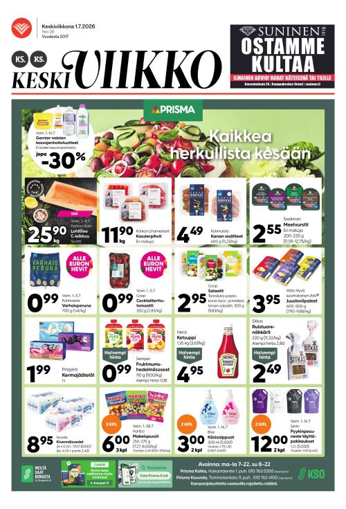 KS Keskiviikko (Kouvolan Sanomat ja Kymen Sanomat -liitteet) 1.7.2026