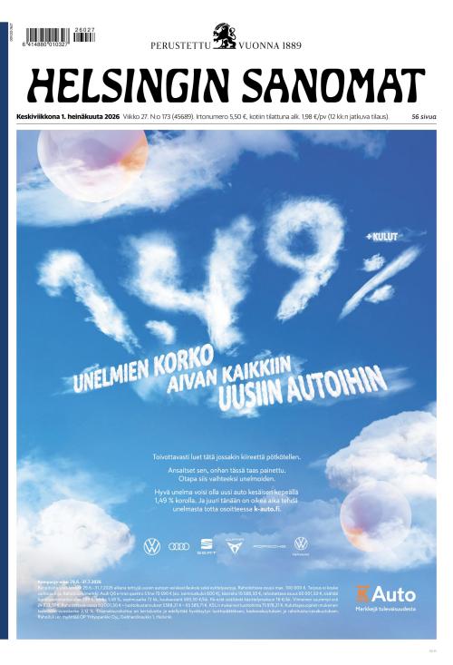 Helsingin Sanomat 1.7.2026