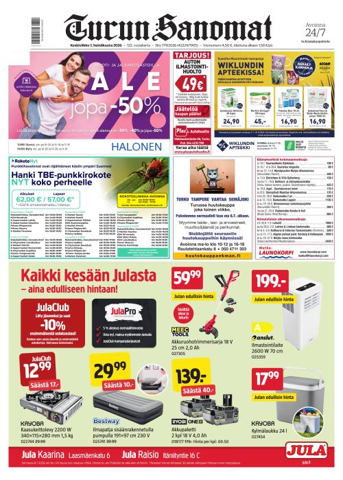 Turun Sanomat 1.7.2026