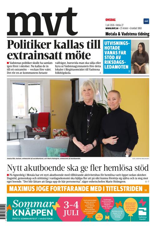 Motala Vadstena Tidning 1.7.2026