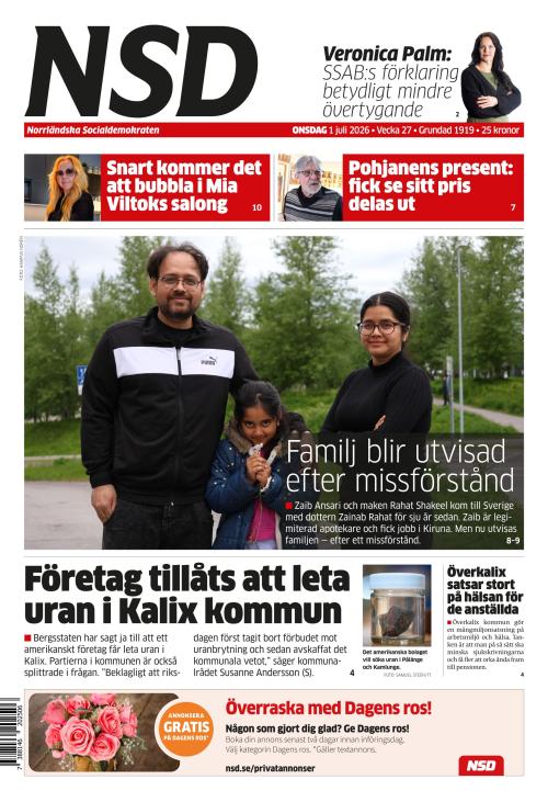 Norrländska Socialdemokraten 1.7.2026