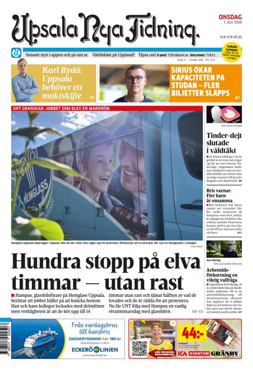 Upsala Nya Tidning 1.7.2026