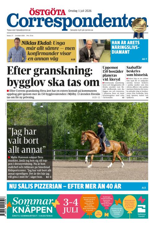 Östgöta Correspondenten 1.7.2026