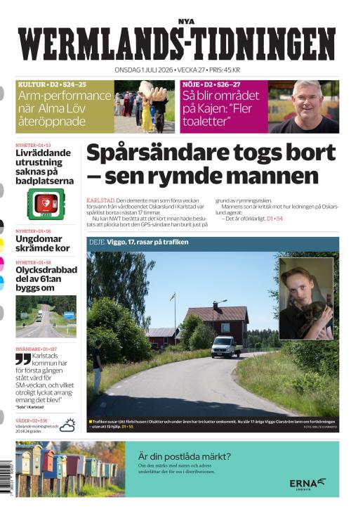 Nya Wermlands-Tidningen 1.7.2026