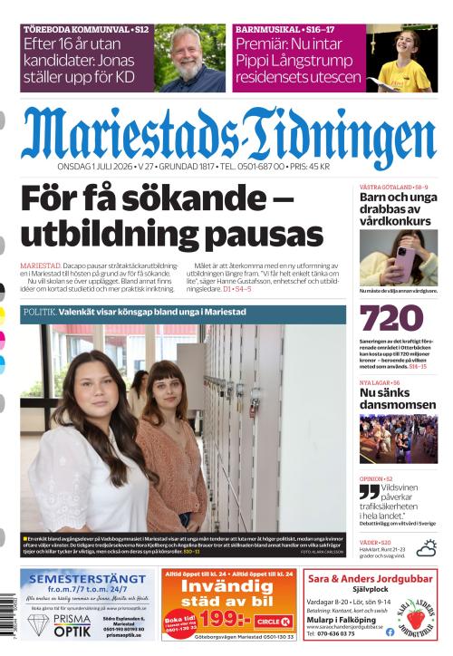 Mariestads-Tidningen 1.7.2026