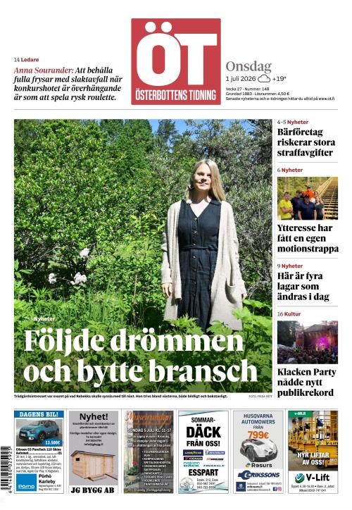 Österbottens Tidning 1.7.2026
