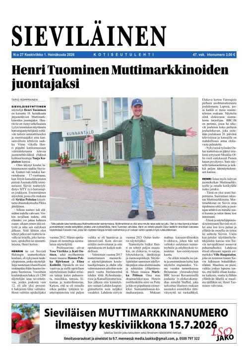 Sieviläinen 1.7.2026