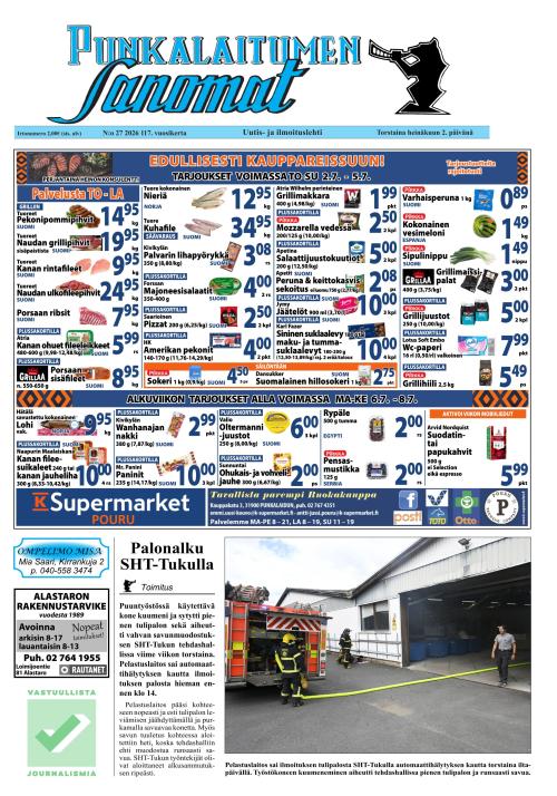 Punkalaitumen Sanomat 2.7.2026