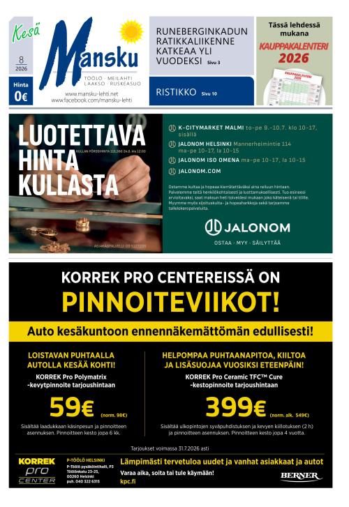Mansku-lehti 2.7.2026