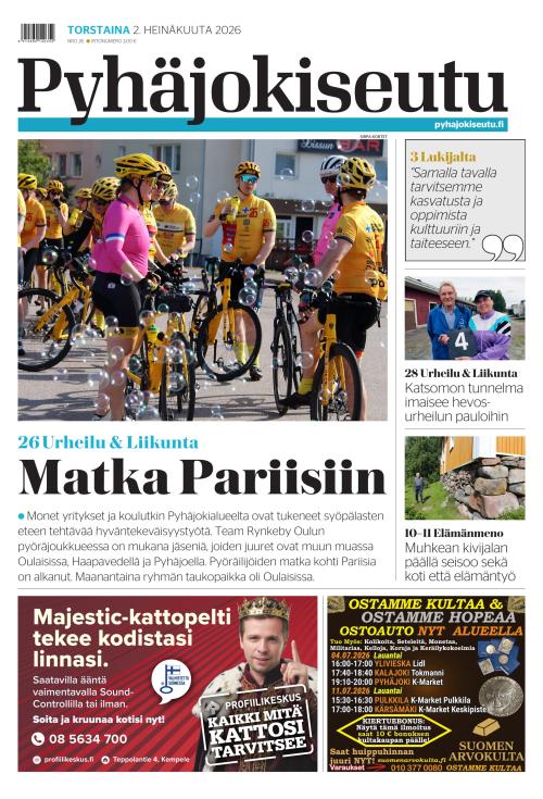 Pyhäjokiseutu 2.7.2026