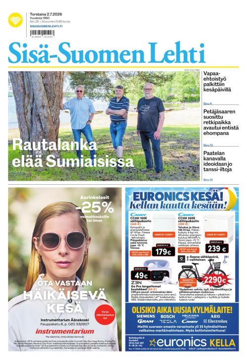 Sisä-Suomen Lehti 2.7.2026