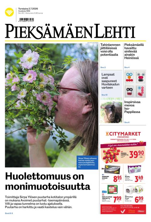 Pieksämäen lehti 2.7.2026
