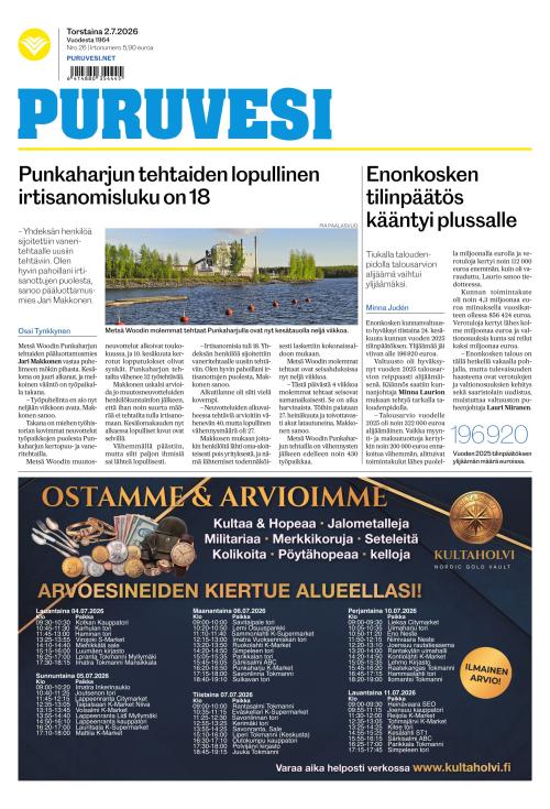 Puruvesi-lehti 2.7.2026