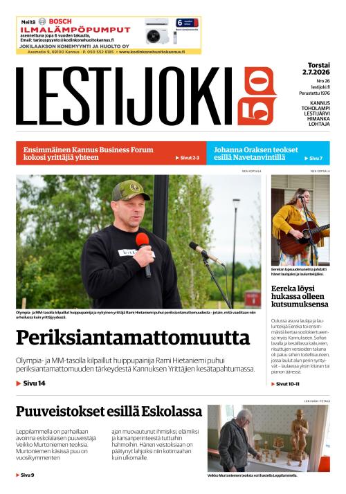 Lestijoki-lehti 2.7.2026